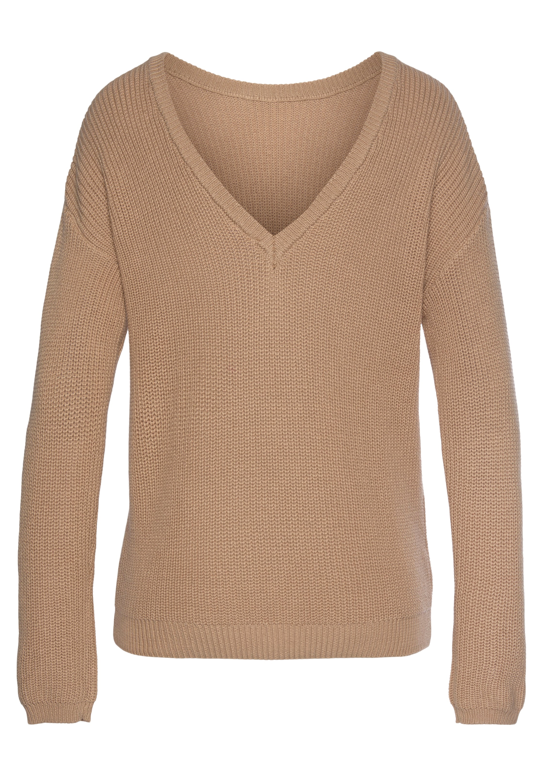 LASCANA Sweater in Beige