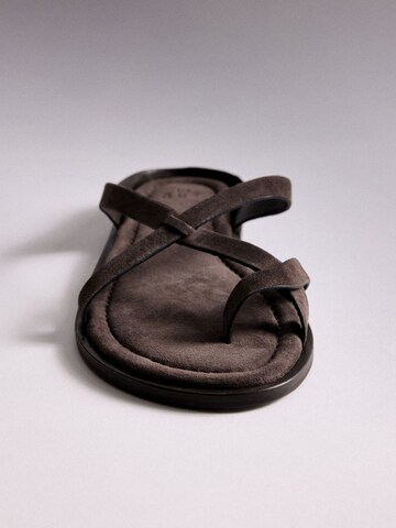 Tongs The Set en marron