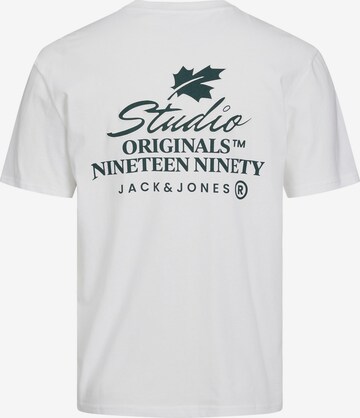 JACK & JONES Тениска 'HAYSBACK' в бяло