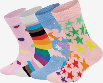 Happy Socks Socken 'Pink Sky' in Mischfarben: Vorderseite