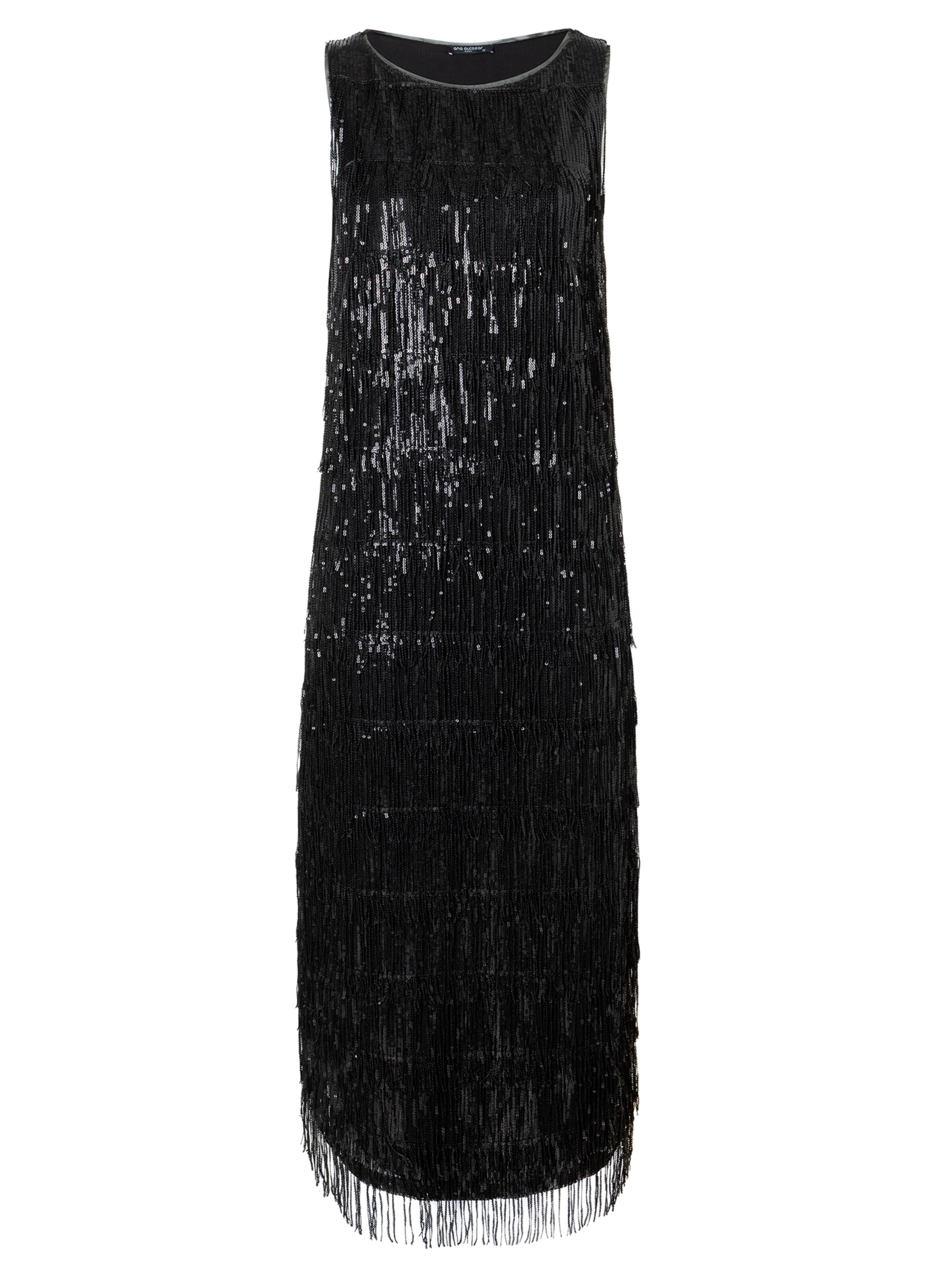 Ana Alcazar Cocktailjurk 'Tabby' in Zwart: voorkant