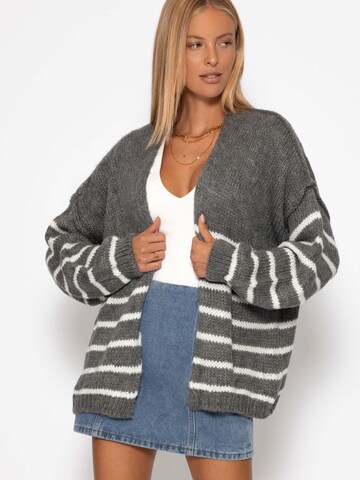 SASSYCLASSY Oversizestrickjacke‌‌‌‌‌‌‌ in Grau