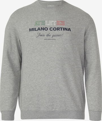Sweat-shirt s.Oliver en gris : devant