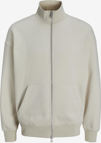 JACK & JONES Sweatjakke i beige: forside