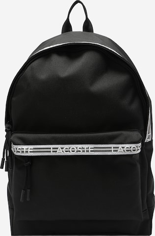 LACOSTE - Mochila 'Neocroc' en negro: frente