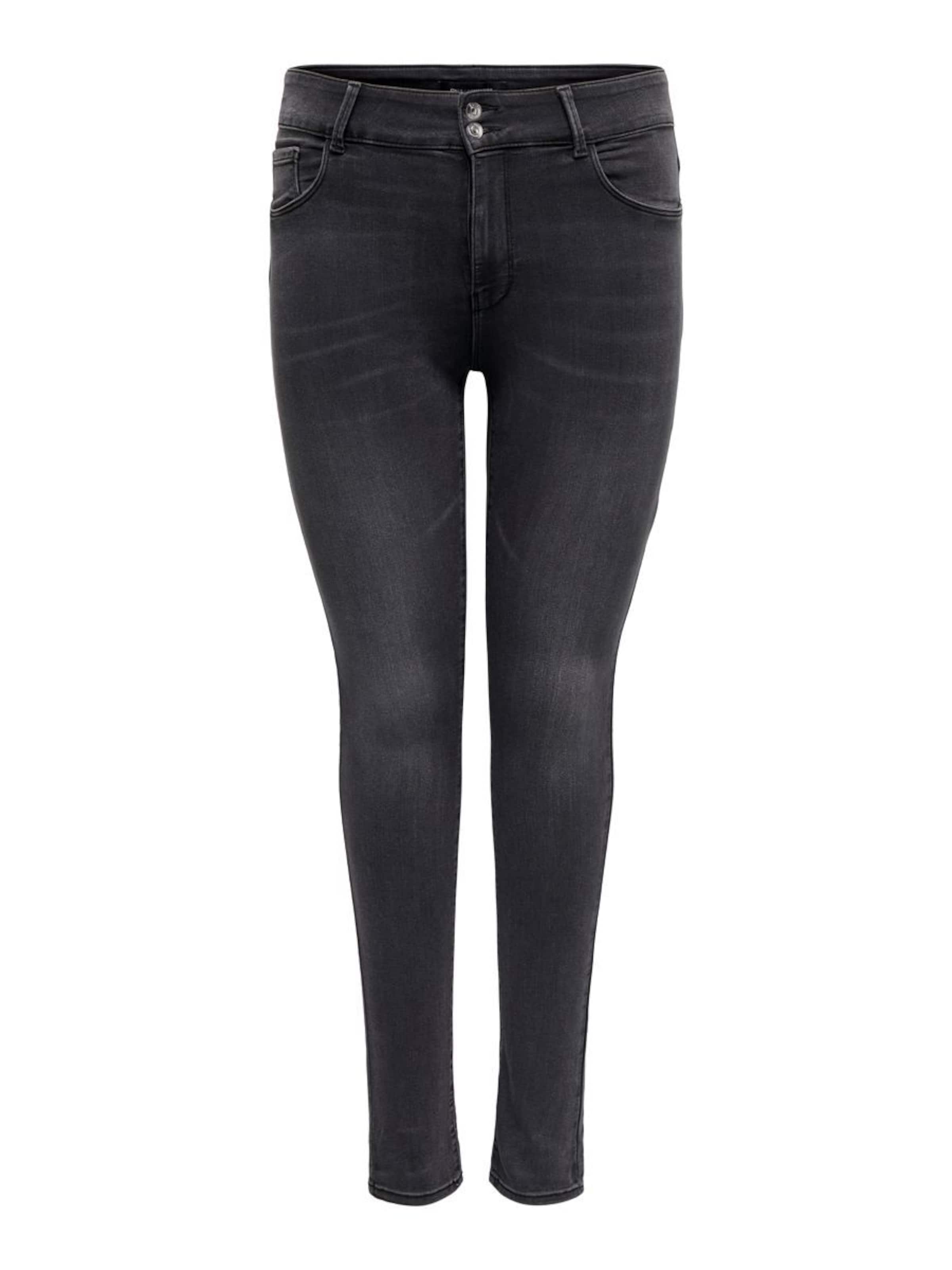 Skinny Jeans di ONLY Carmakoma in nero: frontale