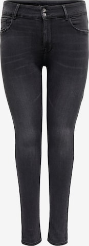 ONLY Carmakoma Skinny Jeans in Zwart: voorkant