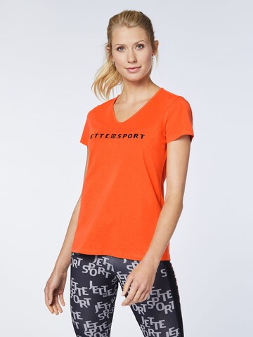 Jette Sport T-Shirt in Orange: predná strana