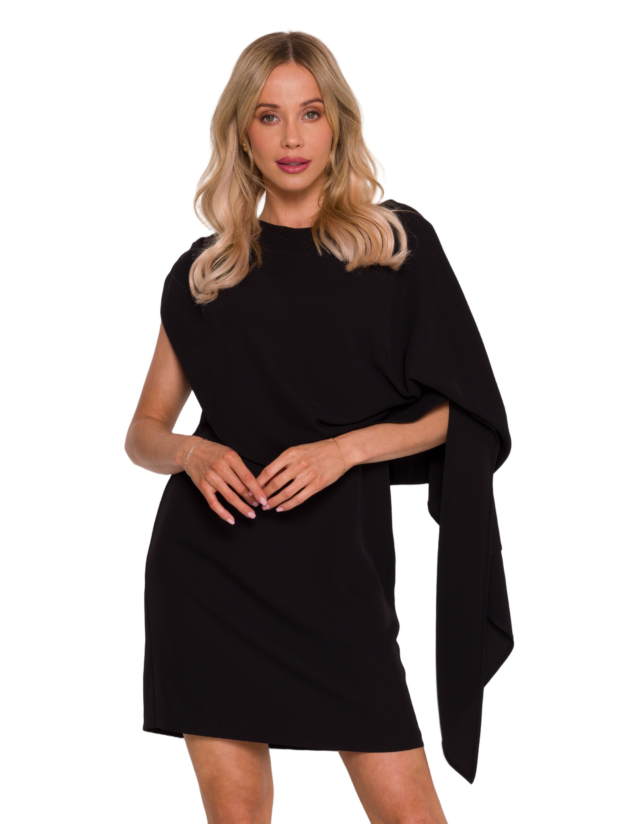 Rochie 'Sukienka z peleryną' de la Stylove pe negru