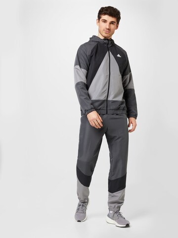 ADIDAS SPORTSWEAR Tracksuit 'Colorblock' in Grey: front