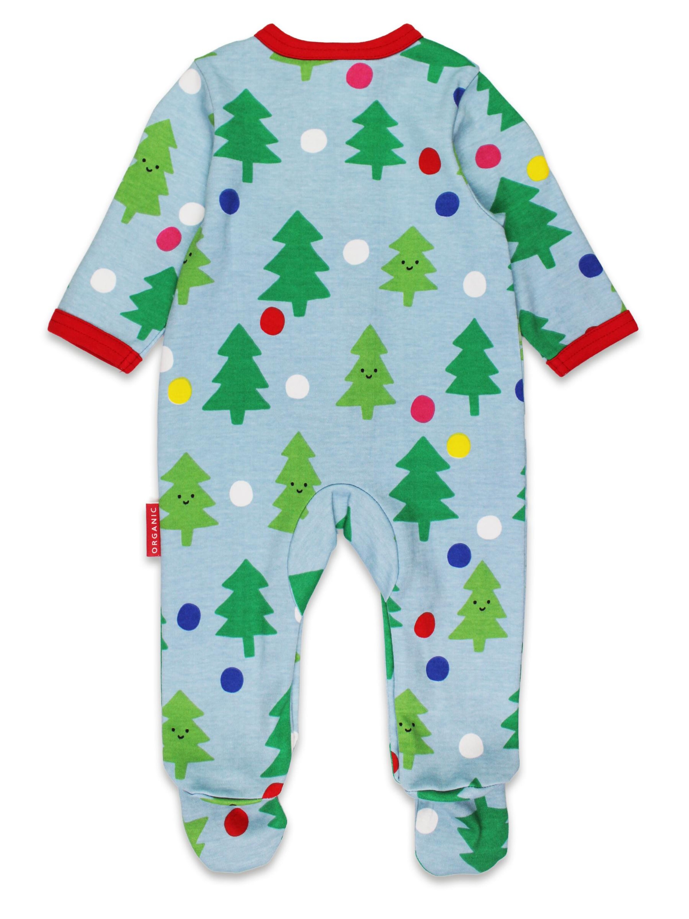 Toby Tiger Romper/Bodysuit 'Weihnachtsbaum' in Blue