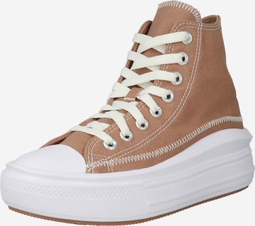 CONVERSE - Sapatilhas altas 'Move' em castanho: frente