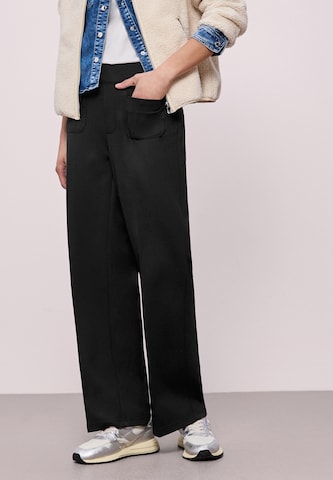 STREET ONE Loosefit Hose in Schwarz: Vorderseite