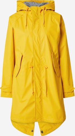 Cappotto funzionale 'Travel Friese' di Derbe in giallo: frontale