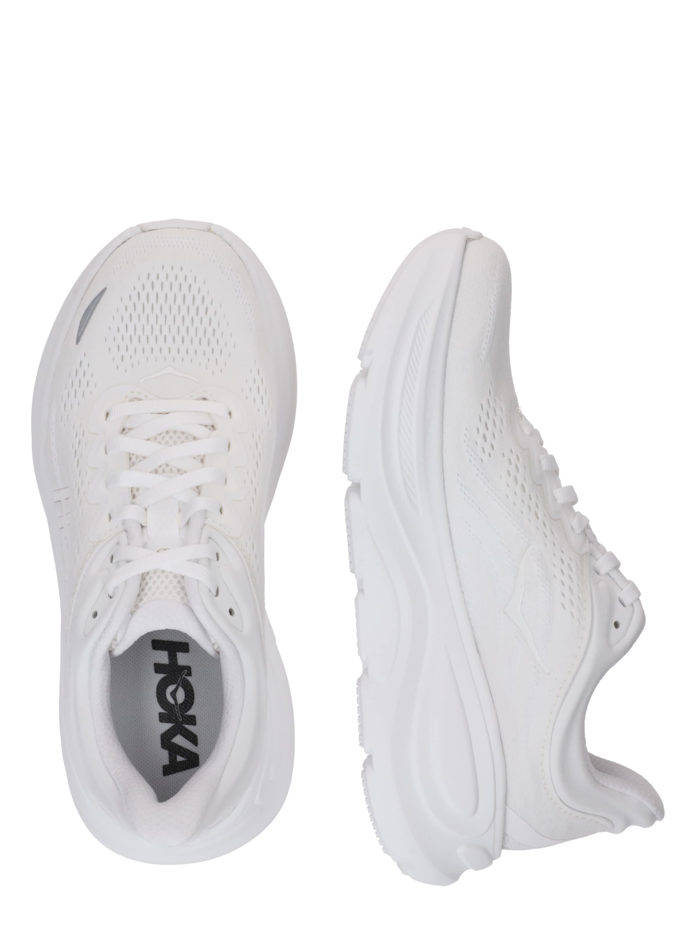 HOKA Juoksukengät 'Bondi 9' värissä valkoinen