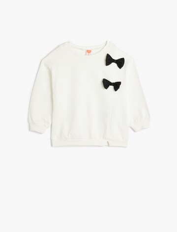 Koton Sweatshirt in Weiß: Vorderseite