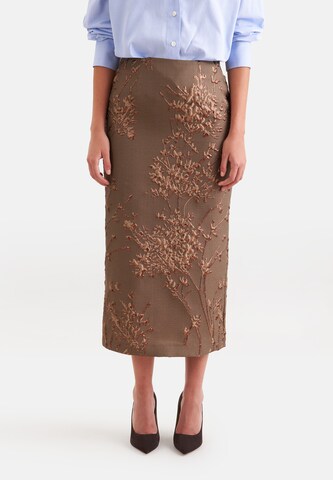 Jupe SEIDENSTICKER en marron