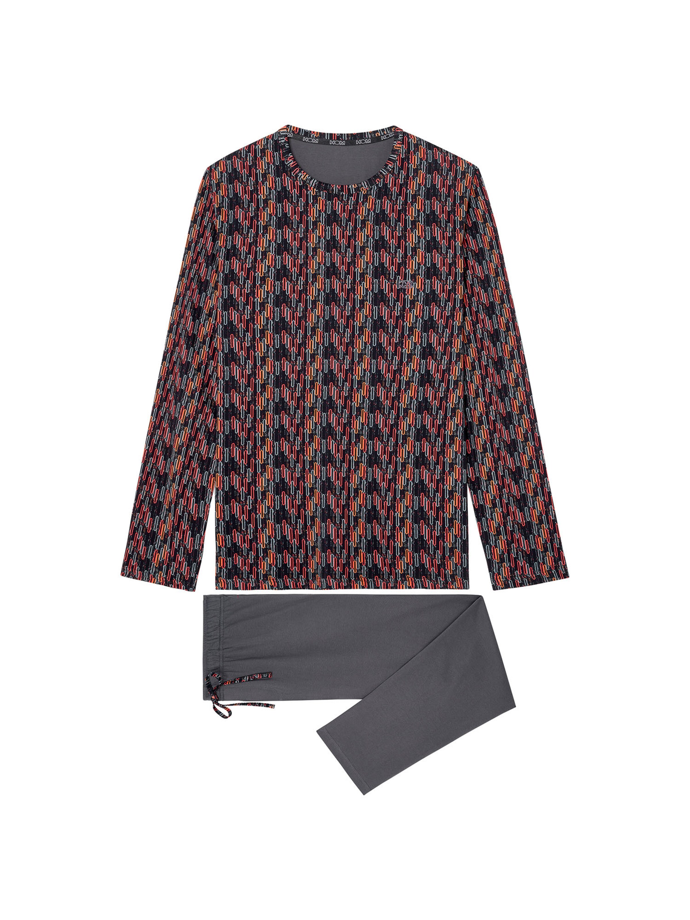 Pyjama long ' Long Sleepwear Westgate ' HOM en gris : devant