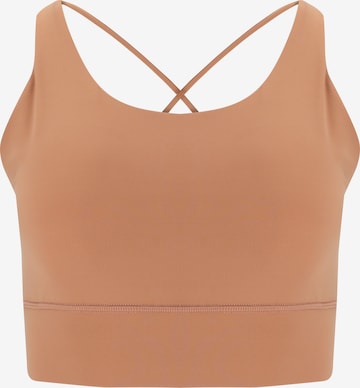 Athlecia Sports Bra 'Gaby' in Brown: front