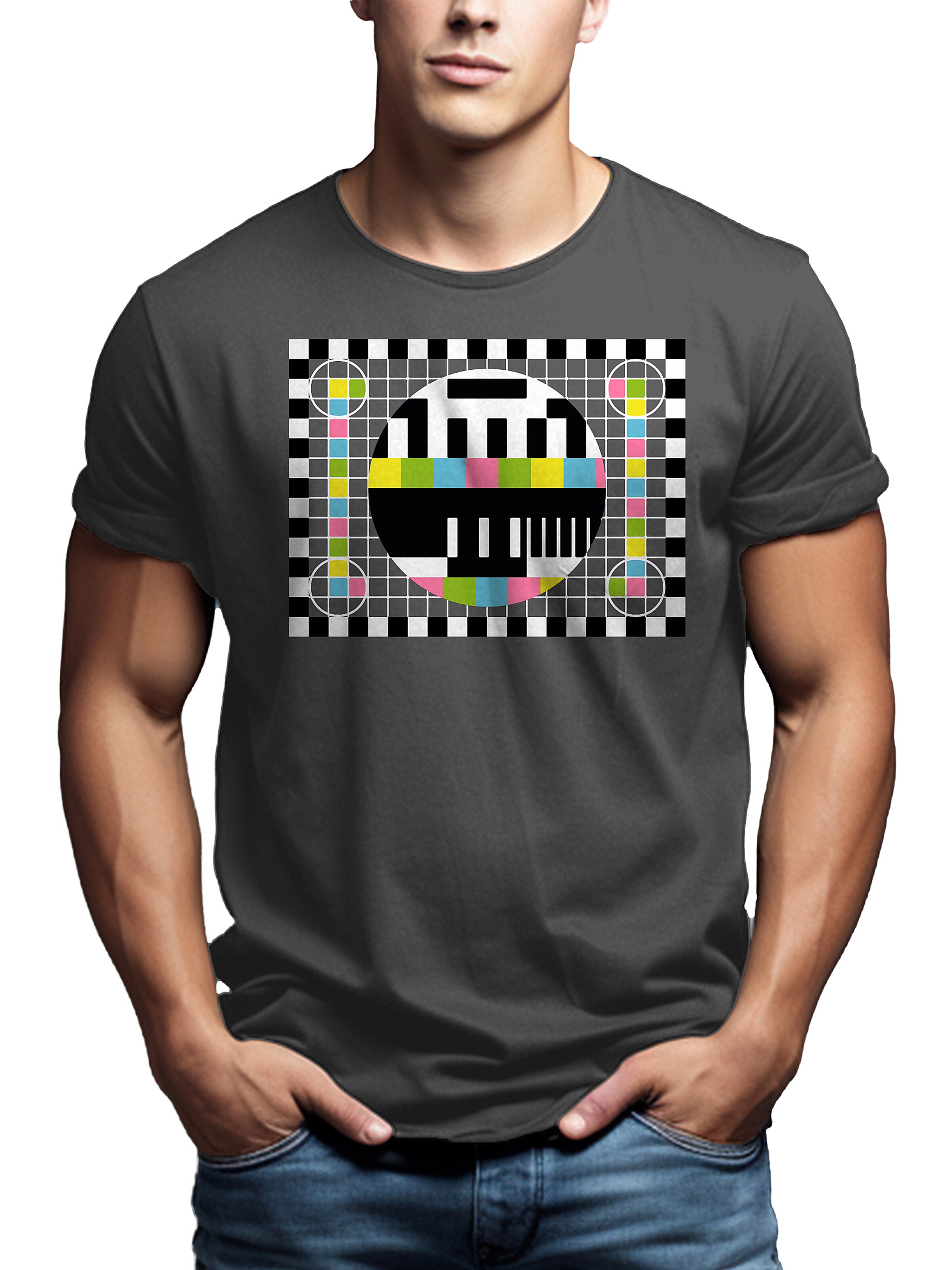 MAKAYA Shirt 'Testbild' in Grey
