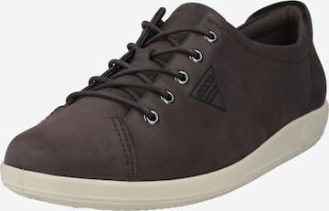 ECCO Athletic lace-up shoe 'Soft 2.0' in Brown: front