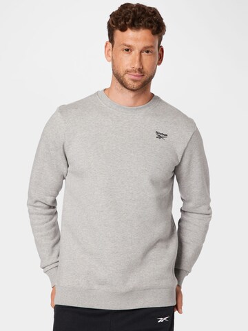 Sweat-shirt Reebok en gris : devant