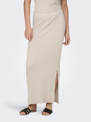 ONLY Rok 'ONLKatie' in Beige: voorkant