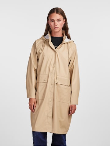 PIECES Between-Seasons Coat 'BELIS' in Beige: front