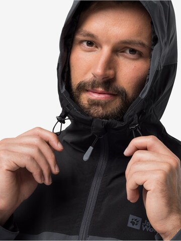 JACK WOLFSKIN Funktionsjacke 'Weiltal' in Grau