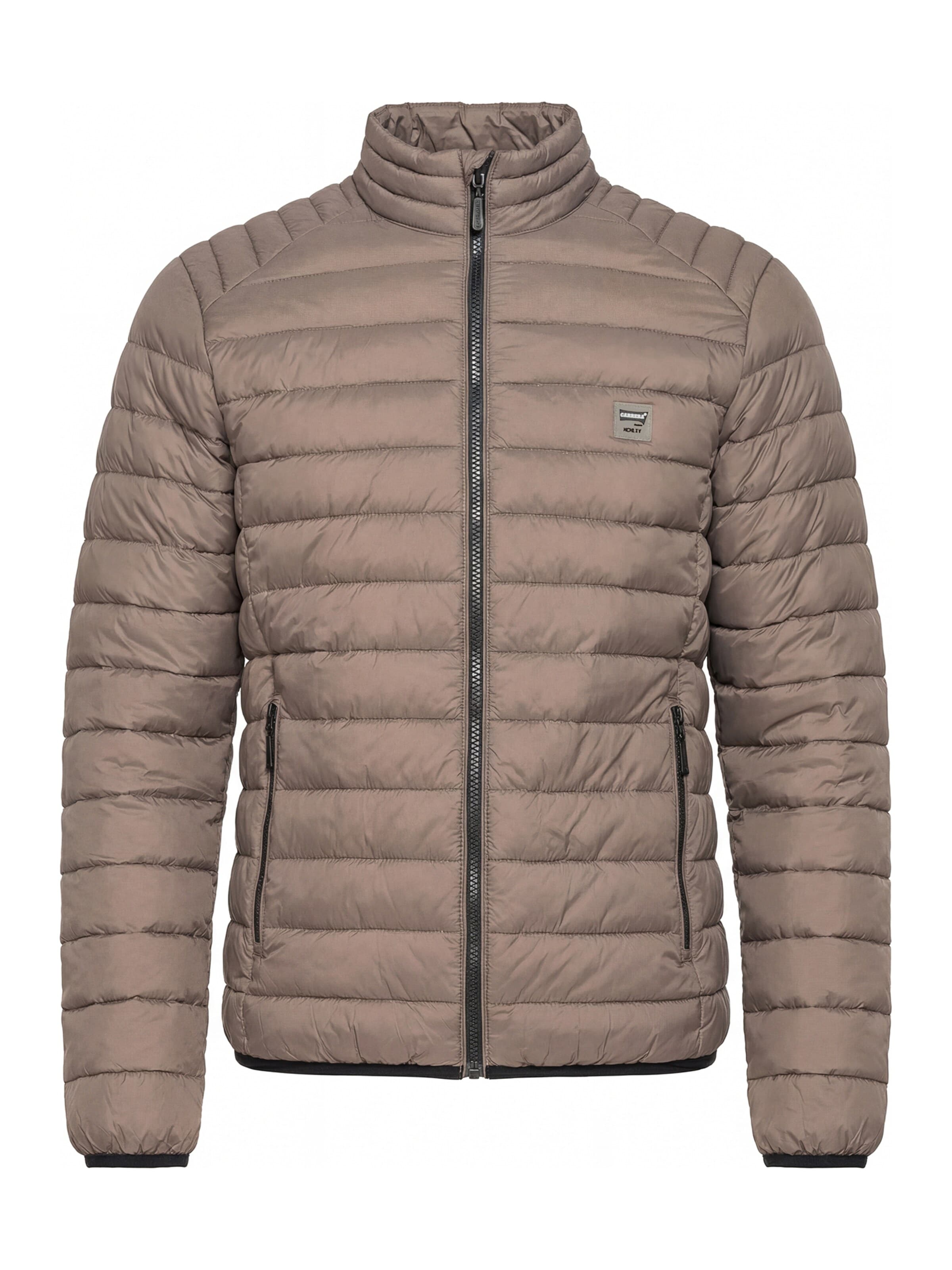 Carrera Jeans Outdoorjacke 'Upright-Collar'‌‌‌‌‌‌‌ in Beige: Vorderseite