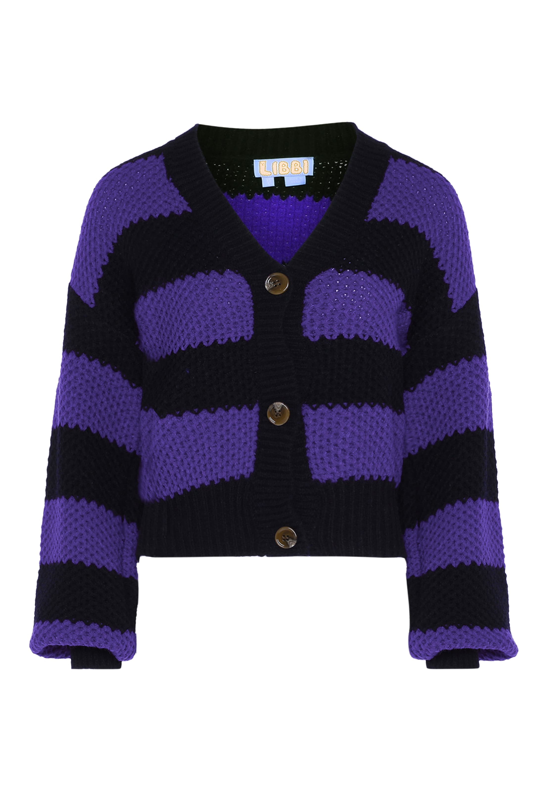 Libbi - Casaco de malha em roxo: frente