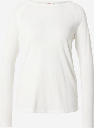 s.Oliver T-shirt en blanc naturel, Vue avec produit