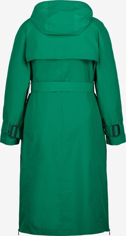 Ulla Popken Between-Seasons Coat in Green