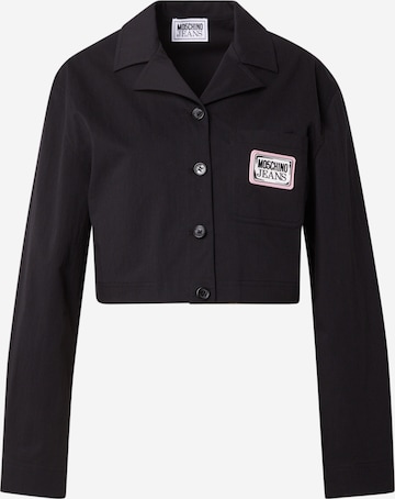 Bluză de la Moschino Jeans pe negru: față