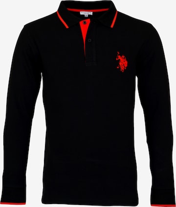 T-Shirt U.S. POLO ASSN. en noir : devant