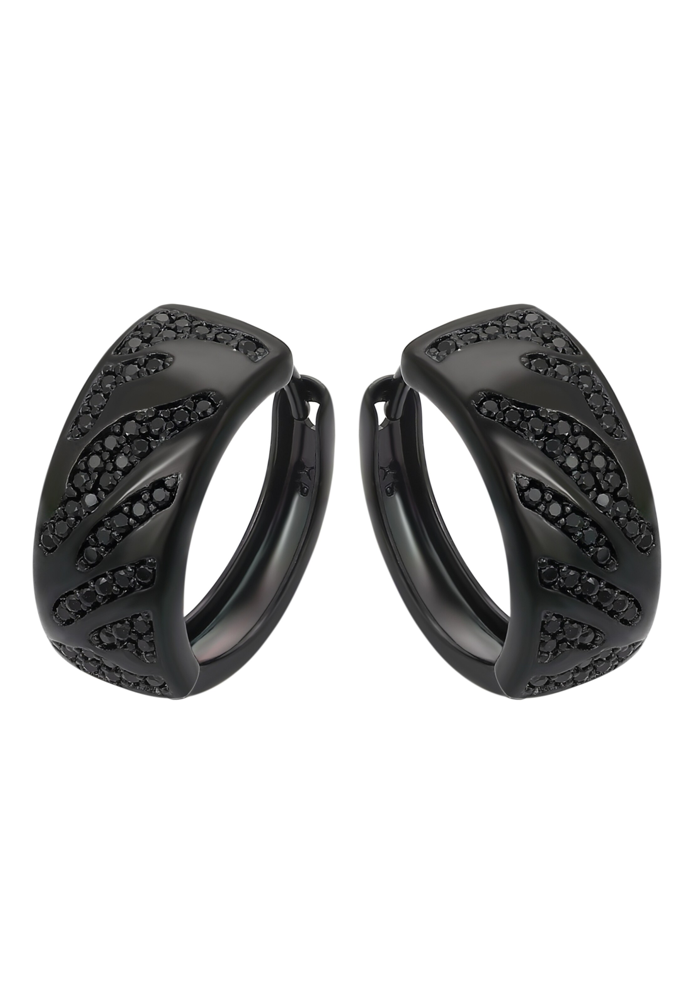 faina - Pendientes en negro: frente