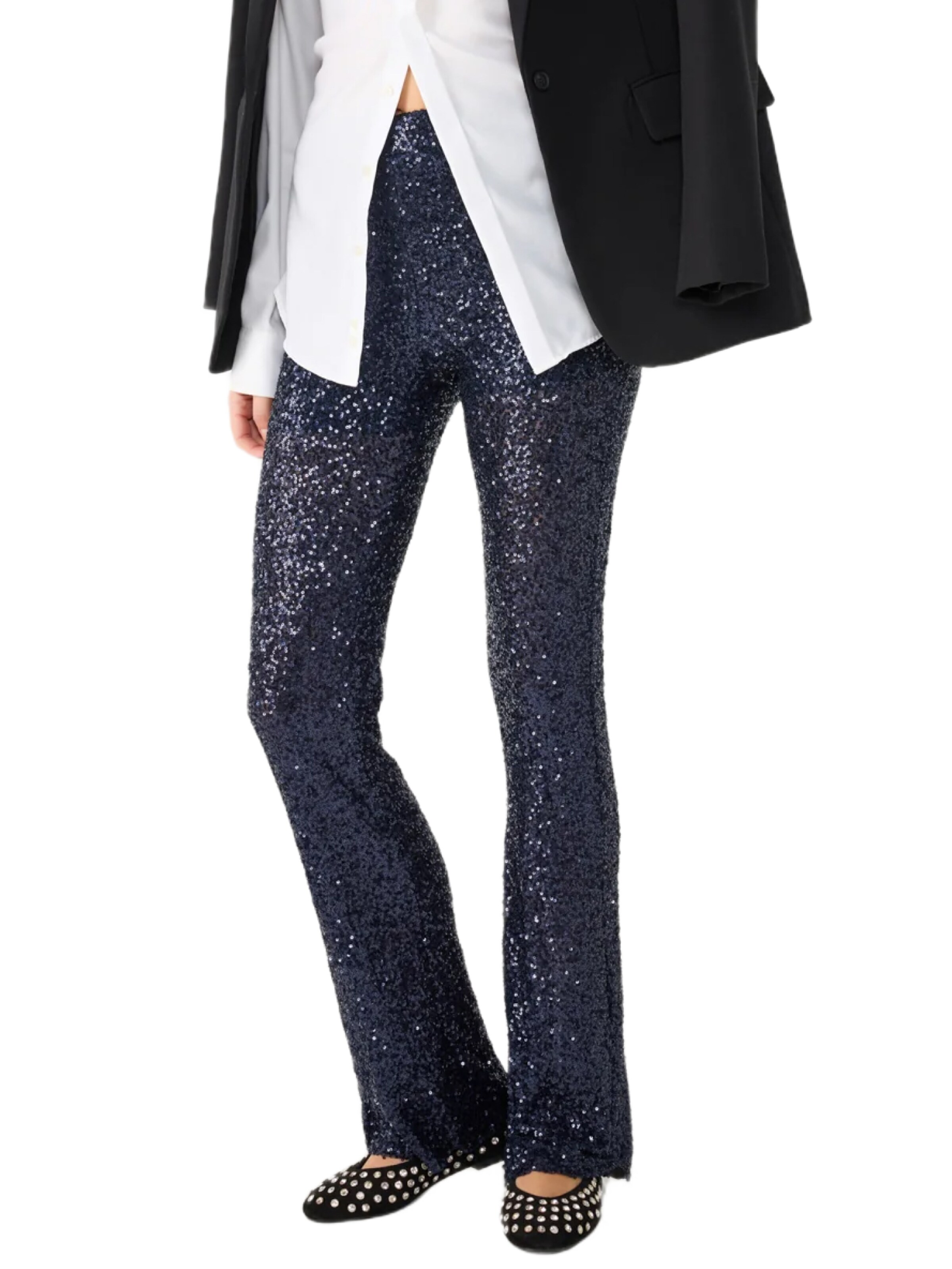 No Matter What Bootcut Hose in Blau: Vorderseite