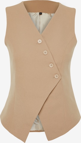 Trendyol - Colete de fato em castanho: frente