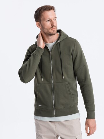 Sweat-shirt 'SSZP-22FW-003' Ombre en vert : devant