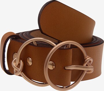 Leslii Belt in Brown: front