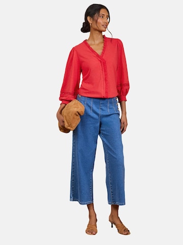 Camicia da donna di love & roses in rosso: frontale