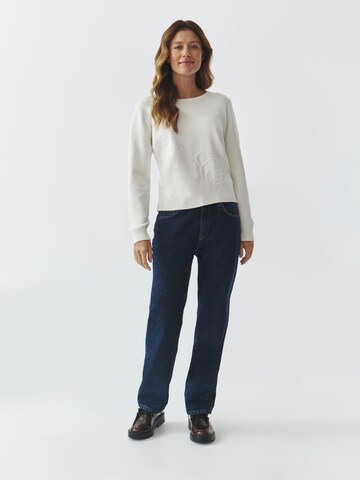 TATUUM Pullover 'SWEETY' i hvid