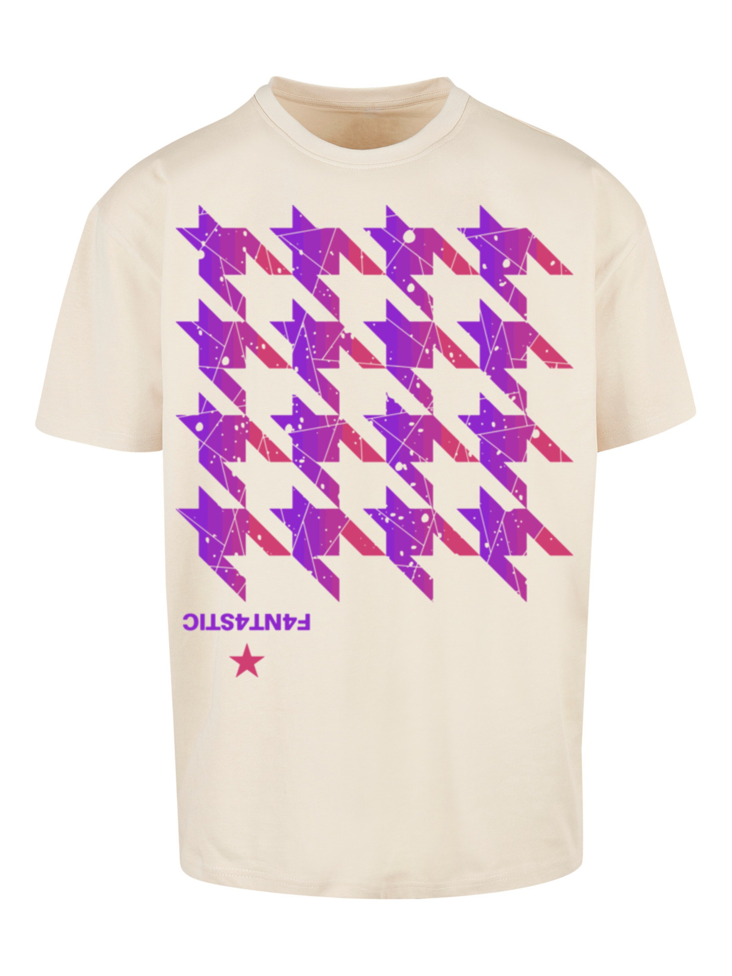 T-Shirt F4NT4STIC en beige : devant