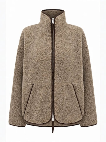 MixRay Fleece jacket 'Sweatshirts' in White: front