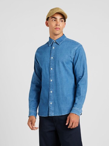 JACK & JONES Средняя посадка Рубашка 'JPRCCREGENT' в Синий: спереди