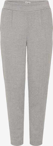 ICHI - Tapered Calças 'IHKATE' em cinzento: frente