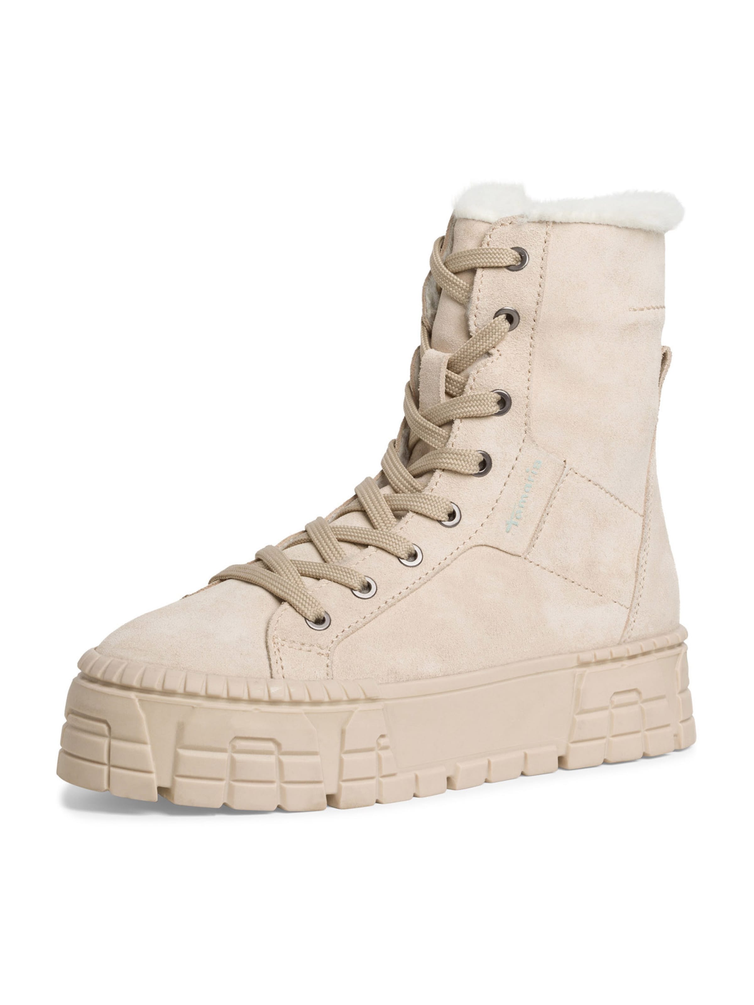 Tamaris Lace-up bootie in Brown: front