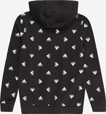 ADIDAS SPORTSWEAR Sports sweatshirt 'Brand Love Allover Print' in Black