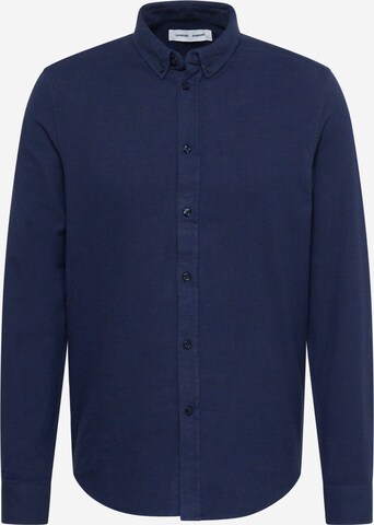 Samsøe Samsøe Button Up Shirt 'LIAM' in Blue: front