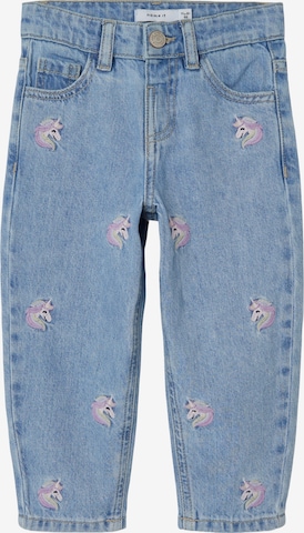 NAME IT Avsmalnet Jeans 'BELLA' i blå: forside